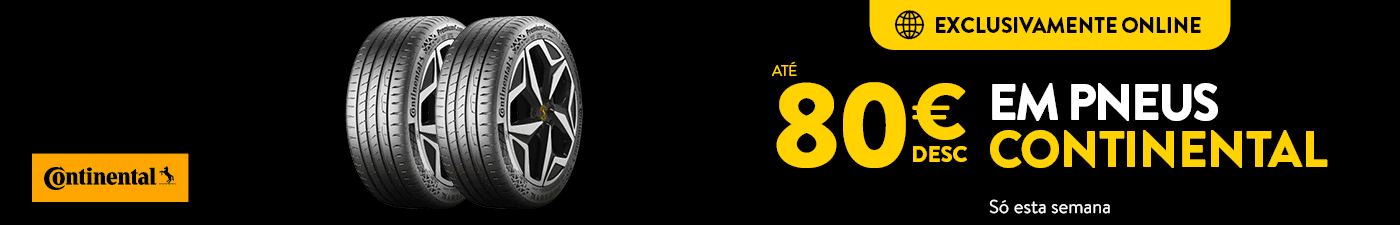 Até 80€ de desconto na compra online de pneus Continental em Rodi Motor Services by Covipneus