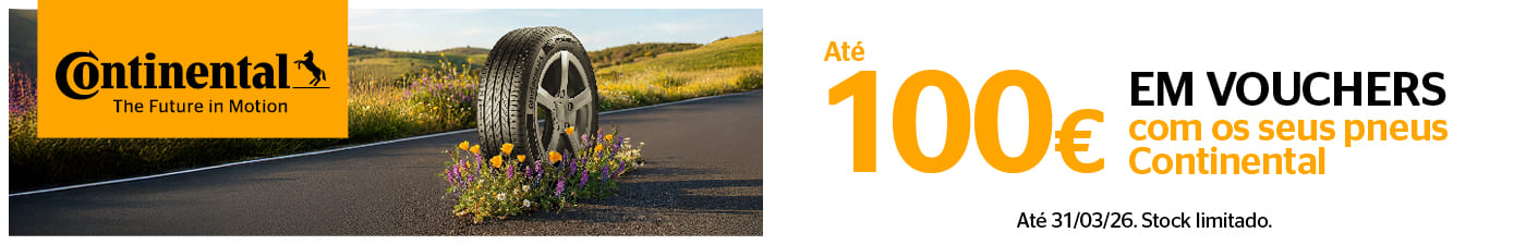 Até 100€ em vouchers com os seus pneus Continental