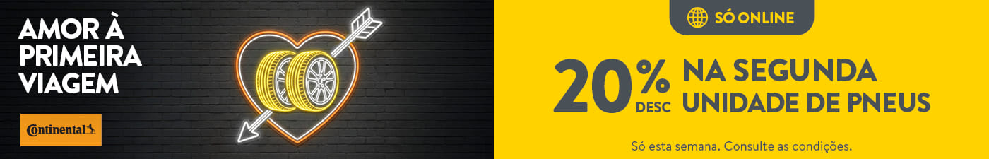 PROMOÇÃO DIA DOS NAMORADOS%3A 20% DE DESCONTO NA SEGUNDA UNIDADE DOS PNEUS CONTINENTAL