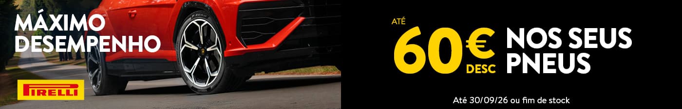 Até 60€ de desconto seus pneu Pirelli - Rodi