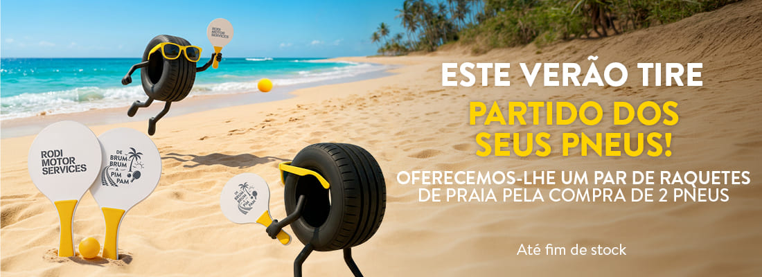 raquetes de praia com os seus pneus - rodi motor covipneus